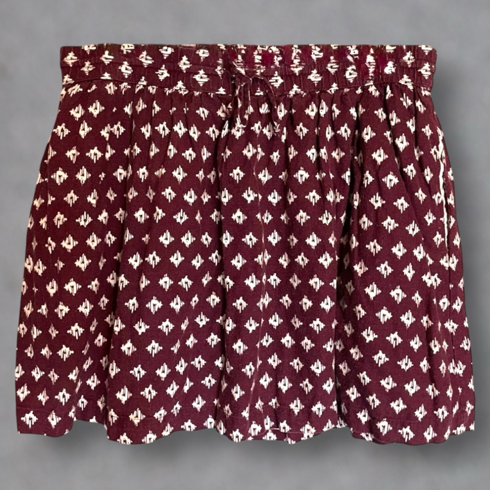 Gap Ikat Linen Skirt With Pockets
